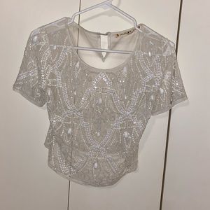 Chelsea & Violet Gorgeous Bead & Sequin Top